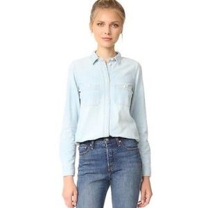 Madewell Slim Ex Boyfriend Chambray Shirt